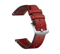 WMAMBZNDHP Correa De Reloj Apta For Seiko Apta For Correas De Reloj Snxs79 For Hombres Y Mujeres Aptas For Rolex 18mm 20mm 22mm Pulsera De Cinturón De Muñeca(Red-Silver,22mm)