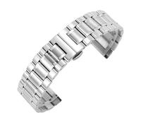 WMAMBZNDHP Correa de reloj de acero inoxidable con extremo curvado, 16mm, 17mm, 18mm, 19mm, 20mm, 21mm, 22mm, 23mm, 24mm, correas de reloj, pulsera de Metal(Steel,14mm)