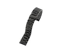 WMAMBZNDHP Correa de reloj de acero inoxidable de 14MM, 16MM, 18MM, 19MM y 20MM apta for reloj TISSOT 1853 T41 T17, pulsera de reloj plateada, dorada, rosa y dorada(05-Black,16mm)