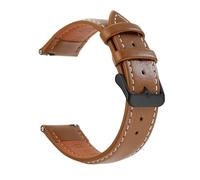 WMAMBZNDHP Correa De Reloj De Cuero, Correas De Reloj De Liberación Rápida De 18 Mm/20 Mm/22 Mm, Aptas For Samsung Fit For Galaxy Watch, Aptas For Garmin Fit For Huawei Watch(Brown White Black)