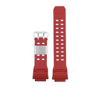 WMAMBZNDHP Fit For Casio Fit For G-SHOCK GW-9400 GW-9300 GW-9200 Correa De Reloj De Resina De Silicona For Hombres Ruber Mud Man Correa De Reloj Correa De Reemplazo Negra Impermeable(Red steel)