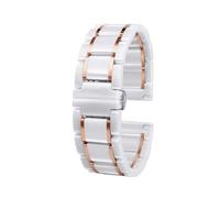 WMAMBZNDHP Fit For Smart Watch Band Fit For Huawei Fit For GT3 Correa Correa De Reloj De Cerámica Blanca Y Negra Reloj Fit For GT3 Hombres Y Mujeres Correa De Repuesto 43 46 Mm(4110 r-gold white,20mm(