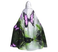 WMASTNjgdA Butterflies in the Jungle - Poncho chal único de oscuridad - Manta personalizable para mujer, accesorio perfecto para disfraz de Halloween, caballero, Akatsuki y más