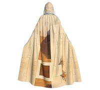 WMASTNjgdA Chal de Poncho de oscuridad único del Templo del Desierto, manta personalizable para mujer, accesorio perfecto para disfraz de Halloween, caballero, Akatsuki y más