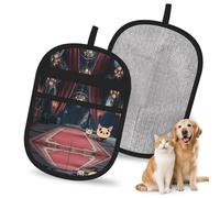 WMASTNjgdA Guante reutilizable para eliminar el pelo de mascotas de The Grand and Magnificent Hall of Darkness | Elegante guante electrostático de impresión completa para pelo de perro y gato |