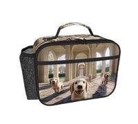 WMASTNjgdA Labrador - Lonchera aislada con impresión personalizada para mujeres y hombres, portátil, correa de mano para bolsa de alimentos para el trabajo, oficina, mochila enfriadora resistente a