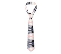 WMASTNjgdA - Lazos elegantes para hombre, lazos de poliéster similares a la seda para hombres, patrones únicos personalizados | negro, rojo, azul, oro, borgoña, blanco, café, rosa, verde y más sello