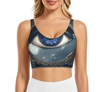 WMASTNjgdA Mysterious Water Giant Rose - Brasier deportivo para mujer, Ojo misterioso, Small