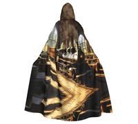 WMASTNjgdA Mystery Train Unique Darkness Poncho chal - Manta personalizable para mujer, accesorio perfecto para disfraz de Halloween, caballero, Akatsuki y más