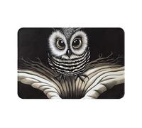 WMASTNjgdA The Glowing Bald Eagle Pattern Unique - Tapete personalizado para puerta delantera para uso en interiores y exteriores, tapete de bienvenida personalizado con material de poliéster duradero