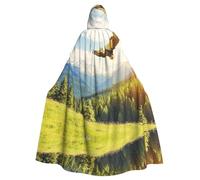 WMASTNjgdA Un águila está volando, poncho único de la oscuridad, manta personalizable para mujer, accesorio perfecto para disfraz de Halloween, caballero, Akatsuki y más