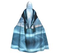 WMASTNjgdA Un puente que abarca un hueco único tipo poncho de oscuridad, manta personalizable para mujer, accesorio perfecto para disfraz de Halloween, caballero, Akatsuki y más