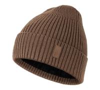 Wmcaps Gorro Hombre Invierno, Gorro de Punto Térmico para Hombre, Cálido Gorro Running Mujer Hombre Invierno, Unisex Gorro Regalo Invierno Cortaviento Hombre Forrado y Acolchado(Marrón)