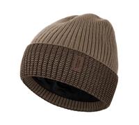Wmcaps Gorro Hombre Invierno, Gorro de Punto Térmico para Hombre, Cálido Gorro Running Mujer Hombre Invierno, Unisex Gorro Regalo Invierno Cortaviento Hombre Forrado y Acolchado(Caqui+Café)