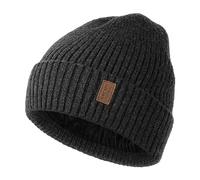 Wmcaps Gorro Hombre Invierno, Gorro Tejido Térmico, Cálido Gorro Running Mujer Hombre Invierno, Unisex Gorro Regalo Invierno Cortaviento Hombre Forrado y Acolchado(Gris cáñamo Oscuro)