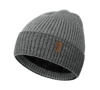 Wmcaps Gorro Térmico Unisex para Invierno - Cálido, Cortaviento, Forrado y Acolchado - Ideal para Running - Regalo (Gris Claro+Negro)