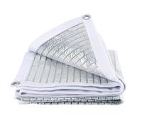 WMDMJT Tela Sombra Aluminio 75% Resistente UV Malla Reflectante Plateada con Arandelas Reforzadas para Coche Invernadero Pérgola Terraza,1x5