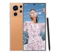 WMDMJT Teléfono Desbloqueado S25 Ultra, Android, 10 núcleos, 16 GB/1 TB, Pantalla HD de 7,3 Pulgadas, cámara de 108 MP y 72 MP, batería de 8000 mAh, 5G, Doble SIM,Orange-1TB