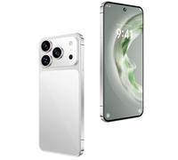 WMDMJT Teléfono móvil Desbloqueado I17 Pro MAX 5G, versión Global, Android 14.0, 16 GB de RAM, 1 TB de ROM, cámara Triple HD de 108 MP, Doble SIM y reconocimiento Facial.,Silver-1TB