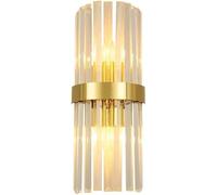 Wmdtr Lámpara de Pared Moderna for decoración del hogar, lámpara Creativa hacia Arriba y Abajo, latón Cepillado, Accesorios iluminación Dorados for Montaje en Interiores, Luces exhibición(H 45CM)