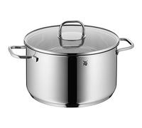 WMF 1734256380 Inspiration - Olla (Diámetro 24 cm Alto (Aprox. 5,7 l Reborde Cromargan Pulido Inducción Apto para lavavajillas, Acero Inoxidable, Plata