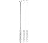 WMF 6008979990 Baric - Pajitas (3 unidades, 20 cm, cepillo de limpieza para pajitas, pajitas de metal, pajitas de cristal, cepillo para manguera de leche, cepillo para shisha, acero inoxidable 18/8)
