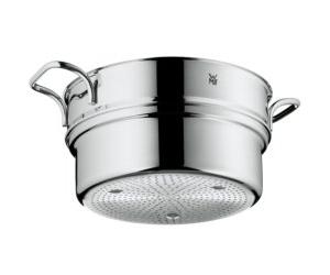 WMF Amortiguador de 24 cm, vaporizador de verduras y patatas, acero inoxidable Cromargan pulido, apto para lavavajillas