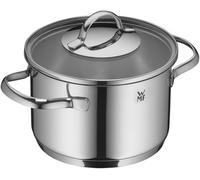 WMF Aparto - Olla pequeña de 16 cm, con tapa de cristal, apta para inducción, 1,4 L, acero inoxidable Cromargan, pulido, sin revestimiento, apta para lavavajillas