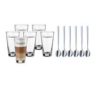 WMF Barista - Juego de vasos Latte Macchiato con cucharas (6 unidades)