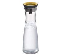 WMF Basic - Jarra de agua de vidrio, 1 L con tapa de silicona, cierre CloseUp, Dorado