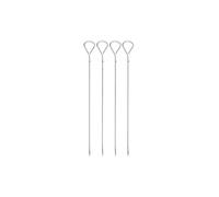 WMF BBQ Pinchos pequeños para parrilla 37cm 4 piezas plata