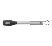 WMF BBQ Servir (32,5 cm) Pequeñas Pinzas para Barbacoa para filetes, Pescado, Verduras, Mecanismo de Bloqueo, Ahorro de Espacio, Acero Inoxidable 18/8, Plateado, Negro