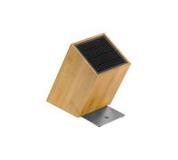 WMF Bloque de Cuchillo Flextec, Bambú, Inclinado, Marrón Claro