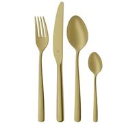 WMF Boston Gold - Cuberteria 24 Piezas 6 Comensales de Acero Inoxidable Cromargan con Acabado Pulido, Apto para Lavavajillas