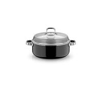 WMF Cacerola con tapa de cristal FUSINTEC MINERAL PRO 6ml/28cm Black negro