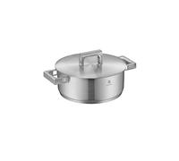 WMF Profi Resist - Sartén de acero inoxidable (24 cm, con revestimiento multicapa, mango de acero inoxidable, apta para todo tipo de fuegos, apta para hornos)