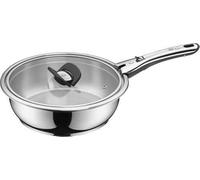 WMF Click&Serve - Sartén de inducción sin mango de acero inoxidable, revestimiento de acero inoxidable Cromargan (sin mango de acero inoxidable, 24 cm)