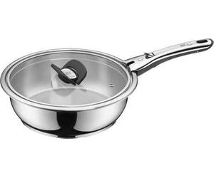 WMF Click&Serve - Sartén de inducción sin mango de acero inoxidable, revestimiento de acero inoxidable Cromargan (sin mango de acero inoxidable, 24 cm)
