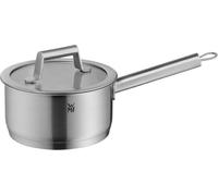 WMF Comfort Line Cazo de 16 cm con tapa, cacerola pequeña de 1,4 l, olla de inducción, acero inoxidable mate Cromargan, escala, apilable, sin recubrimiento