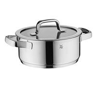 WMF Compact Cuisine - Olla pequeña (20 cm, Tapa de Cristal, 2,5 L, Acero Inoxidable Cromargan, Acero Inoxidable Pulido, Escala Interior, apilable, sin Revestimiento)