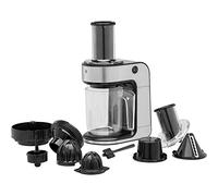 WMF Cortador en espiral eléctrico para fideos vegetales Kult Pro con exprimidor de cítricos, cortador de espaguetis con verduras, máquina para hacer zoodle, cortador de fideos con calabacín, 3 insertos de corte, recipiente colector