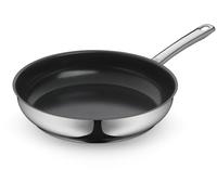 WMF Sartén Devil Natural 28 cm, Acero inoxidable, Antiadherente mineral sin PFOA, Inducción/horno