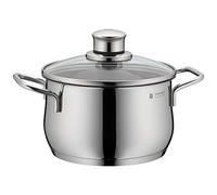 WMF Diadem Plus - Olla 2L Ø16cm , Acero Inoxidable Cromargan, con Tapa de Cristal