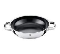 WMF Durado - Sartén para Servir Dos Asas Inducción Ø24 cm, Recubierta de Acero Inoxidable Cromargan, Resistente al Horno