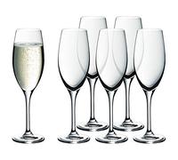 WMF Easy Plus Juego de 6 Copas Champán, Cava, Prosecco. Cristal templado resistente, apto para lavajillas