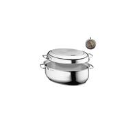 WMF Extrabräter con termómetro 8,5l Cromargan plata