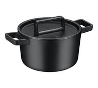 WMF Flavour - Olla de 22 cm Con Tapa de Hierro con Perillas de Condensación, Cacerola de 4,3 L de Hierro Fundido Esmaltado Apto para Inducción, Sin Revestimiento, Apta para Lavavajillas