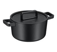 WMF Flavour - Olla de 24 cm Con Tapa de Hierro con Perillas de Condensación, Cacerola de 5,2 L de Hierro Fundido Esmaltado Apto para Inducción, Sin Revestimiento, Apta para Lavavajillas