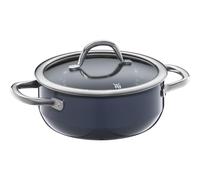 WMF Fusiontec Inspire - Cacerola grande (20 cm, tapa de cristal, 2,4 L, cerámica de alta tecnología, resistente a los arañazos, sin revestimiento), color azul oscuro