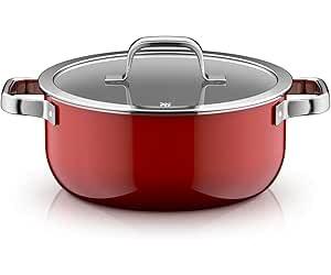 WMF Fusiontec Mineral Pro 0519525290 - Olla para asar (24 cm, duradera, resistente a los arañazos, apta para todo tipo de fuegos, fabricada en Alemania), color rojo
